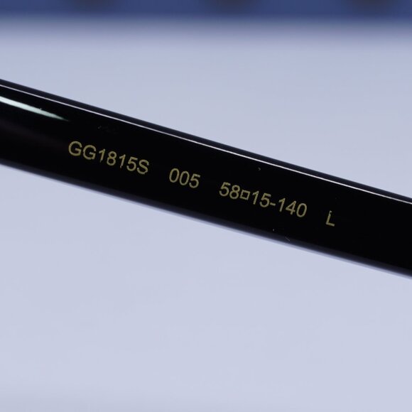 Gucci GG1815S 005 Cat Eye Sunglasses – Black/Grey Polarized - Picture 7 of 11